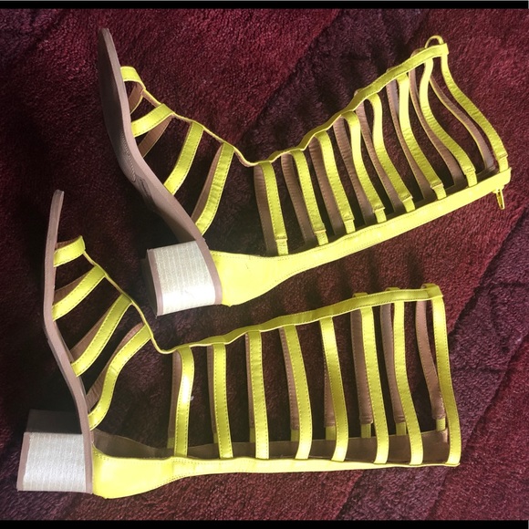 Yellow gladiator sandals - Picture 3 of 6